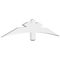 Ekena Millwork Alberta Architectural Grade PVC Gable Bracket, 60"W x 12 1/2"H x 2"D x 4"F, 5/12 Pitch GBP060X13X0204ALB00 - alternate 1